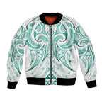 Maori Rugby Custom Ngaru Mangopare Bomber Jacket Karikiorangi Taniwha Motif