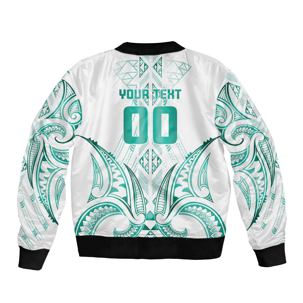 Maori Rugby Custom Ngaru Mangopare Bomber Jacket Karikiorangi Taniwha Motif