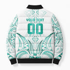 Maori Rugby Custom Ngaru Mangopare Bomber Puffer Jacket Karikiorangi Taniwha Motif