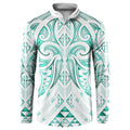 Maori Rugby Custom Ngaru Mangopare Button Sweatshirt Karikiorangi Taniwha Motif