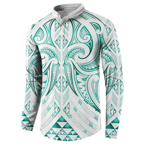 Maori Rugby Custom Ngaru Mangopare Button Sweatshirt Karikiorangi Taniwha Motif