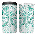 Maori Rugby Custom Ngaru Mangopare 4 in 1 Can Cooler Tumbler Karikiorangi Taniwha Motif