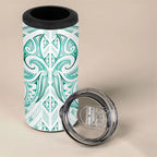 Maori Rugby Custom Ngaru Mangopare 4 in 1 Can Cooler Tumbler Karikiorangi Taniwha Motif