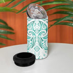 Maori Rugby Custom Ngaru Mangopare 4 in 1 Can Cooler Tumbler Karikiorangi Taniwha Motif