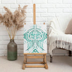 Maori Rugby Custom Ngaru Mangopare Canvas Wall Art Karikiorangi Taniwha Motif