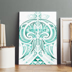 Maori Rugby Custom Ngaru Mangopare Canvas Wall Art Karikiorangi Taniwha Motif