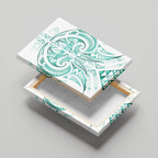 Maori Rugby Custom Ngaru Mangopare Canvas Wall Art Karikiorangi Taniwha Motif