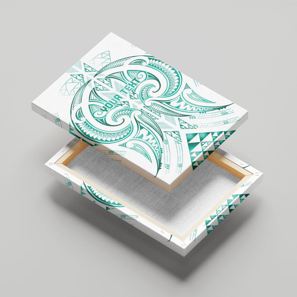 Maori Rugby Custom Ngaru Mangopare Canvas Wall Art Karikiorangi Taniwha Motif