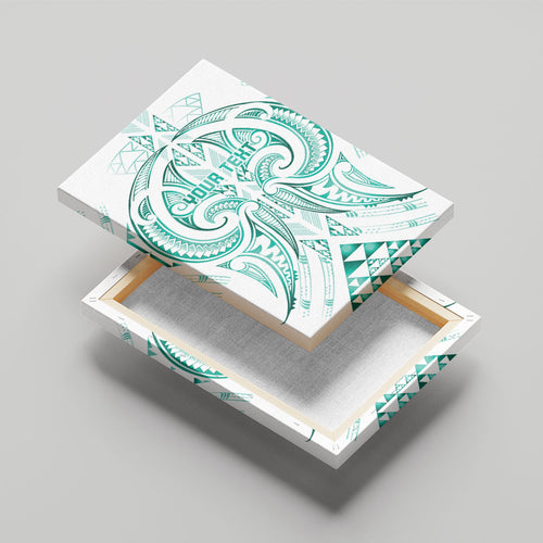 Maori Rugby Custom Ngaru Mangopare Canvas Wall Art Karikiorangi Taniwha Motif