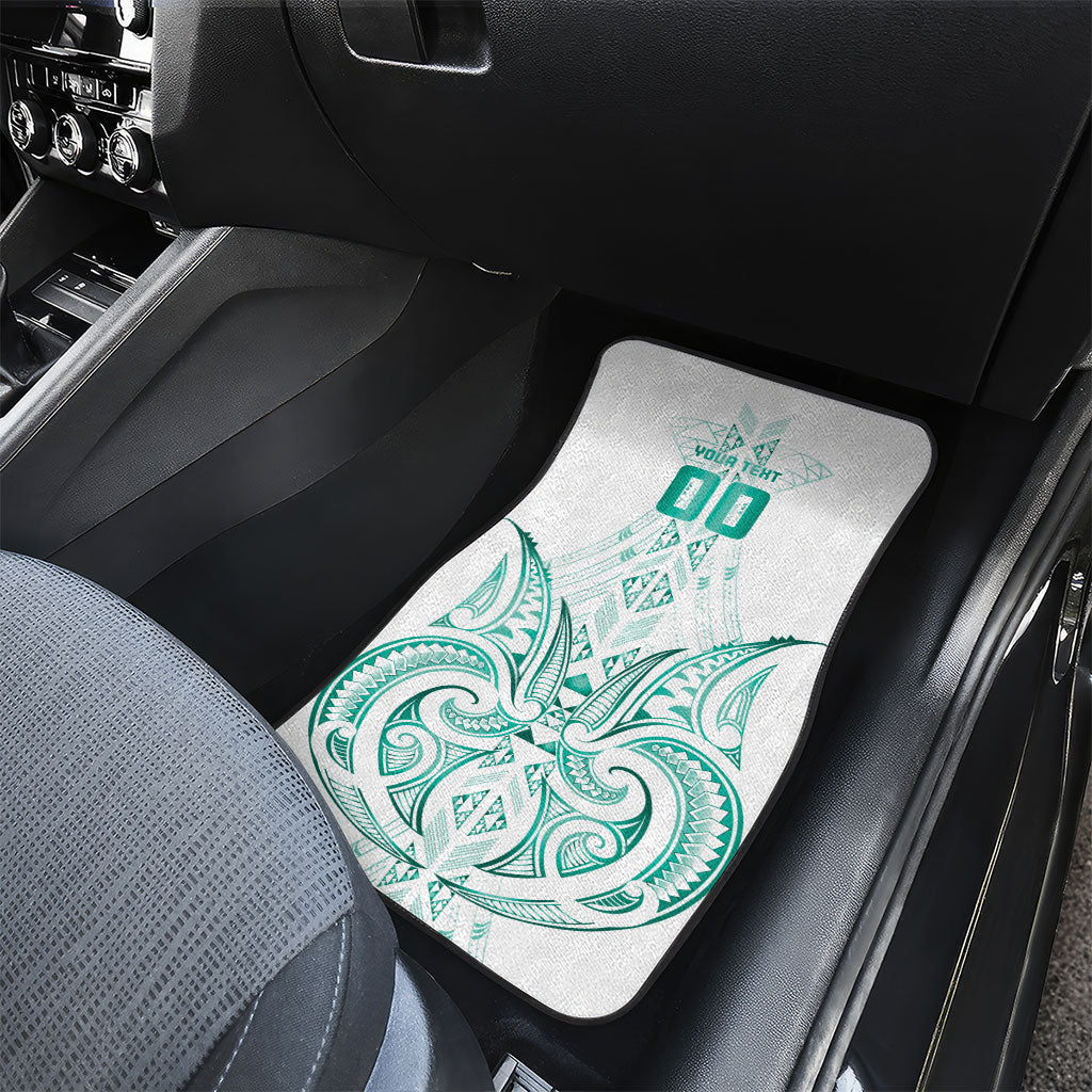 Maori Rugby Custom Ngaru Mangopare Car Mats Karikiorangi Taniwha Motif