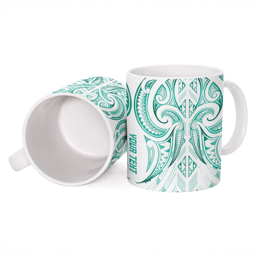 Maori Rugby Custom Ngaru Mangopare Ceramic Mug Karikiorangi Taniwha Motif