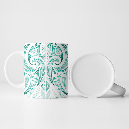 Maori Rugby Custom Ngaru Mangopare Ceramic Mug Karikiorangi Taniwha Motif