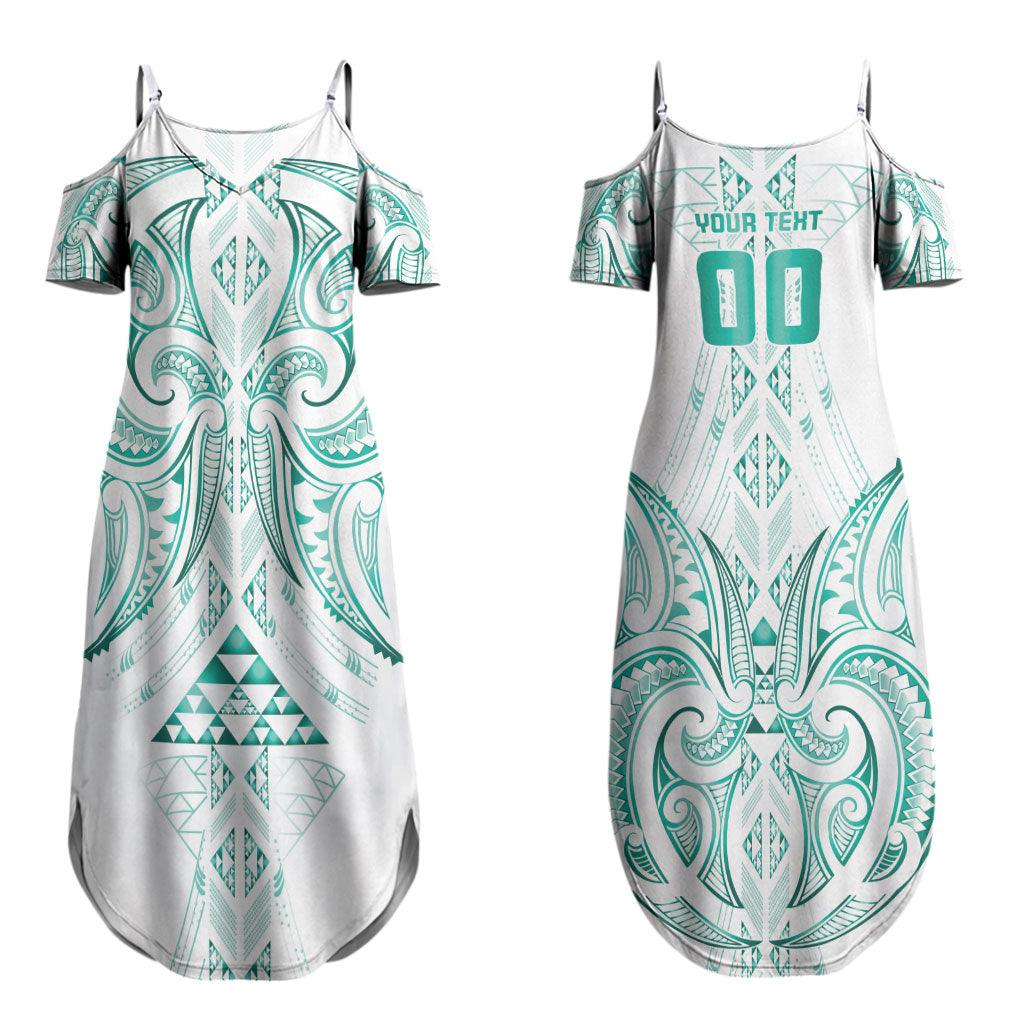 Maori Rugby Custom Ngaru Mangopare Couples Matching Summer Maxi Dress and Hawaiian Shirt Karikiorangi Taniwha Motif