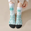 Maori Rugby Custom Ngaru Mangopare Crew Socks Karikiorangi Taniwha Motif