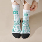 Maori Rugby Custom Ngaru Mangopare Crew Socks Karikiorangi Taniwha Motif