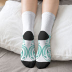 Maori Rugby Custom Ngaru Mangopare Crew Socks Karikiorangi Taniwha Motif