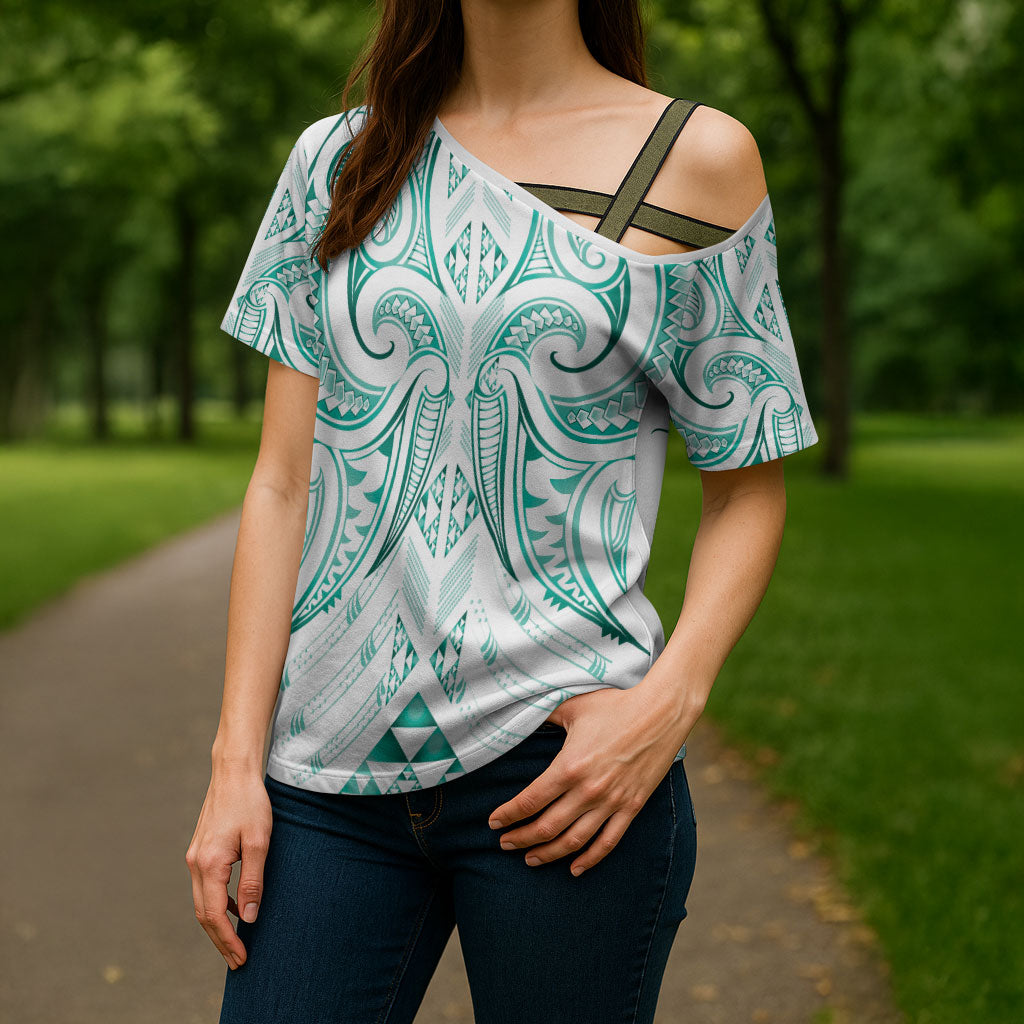 Maori Rugby Custom Ngaru Mangopare Cross Shoulder Shirt Karikiorangi Taniwha Motif