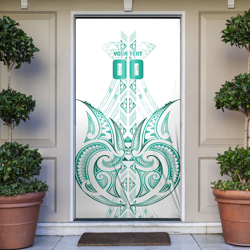 Maori Rugby Custom Ngaru Mangopare Door Cover Karikiorangi Taniwha Motif