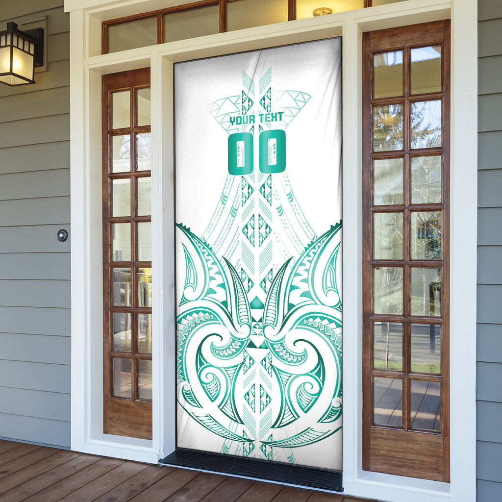Maori Rugby Custom Ngaru Mangopare Door Cover Karikiorangi Taniwha Motif