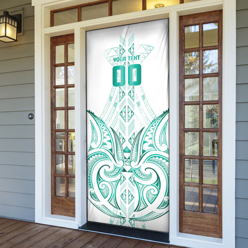 Maori Rugby Custom Ngaru Mangopare Door Cover Karikiorangi Taniwha Motif
