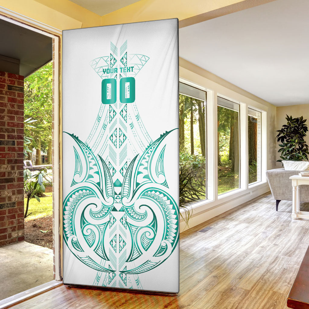 Maori Rugby Custom Ngaru Mangopare Door Cover Karikiorangi Taniwha Motif