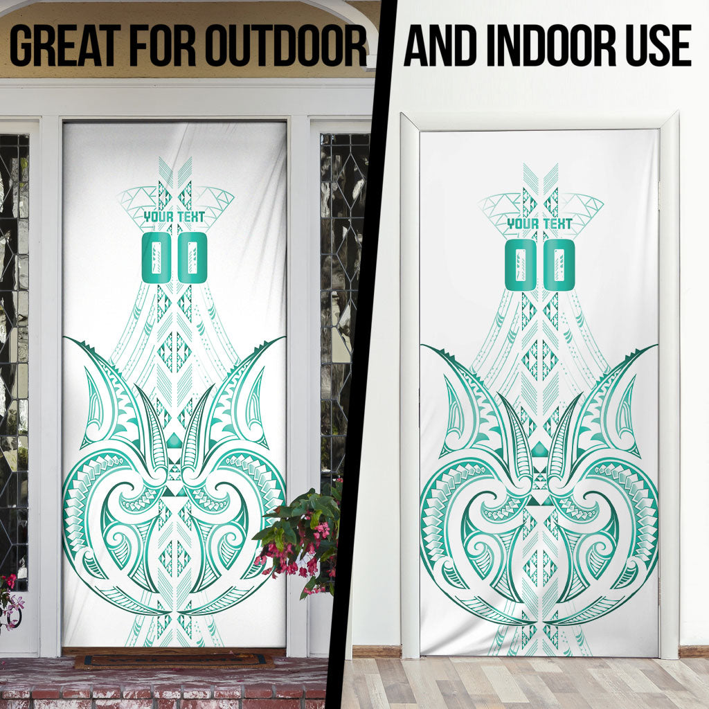 Maori Rugby Custom Ngaru Mangopare Door Cover Karikiorangi Taniwha Motif