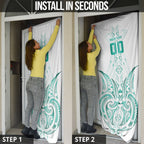 Maori Rugby Custom Ngaru Mangopare Door Cover Karikiorangi Taniwha Motif