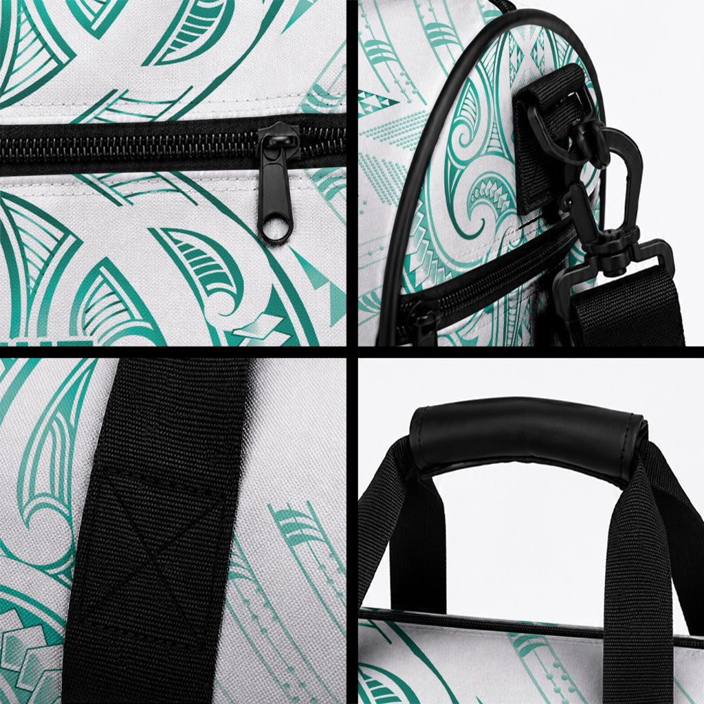 Maori Rugby Custom Ngaru Mangopare Duffle Bag Karikiorangi Taniwha Motif