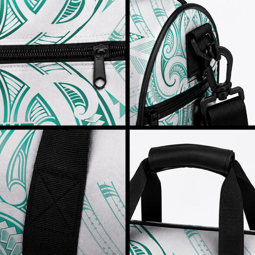 Maori Rugby Custom Ngaru Mangopare Duffle Bag Karikiorangi Taniwha Motif