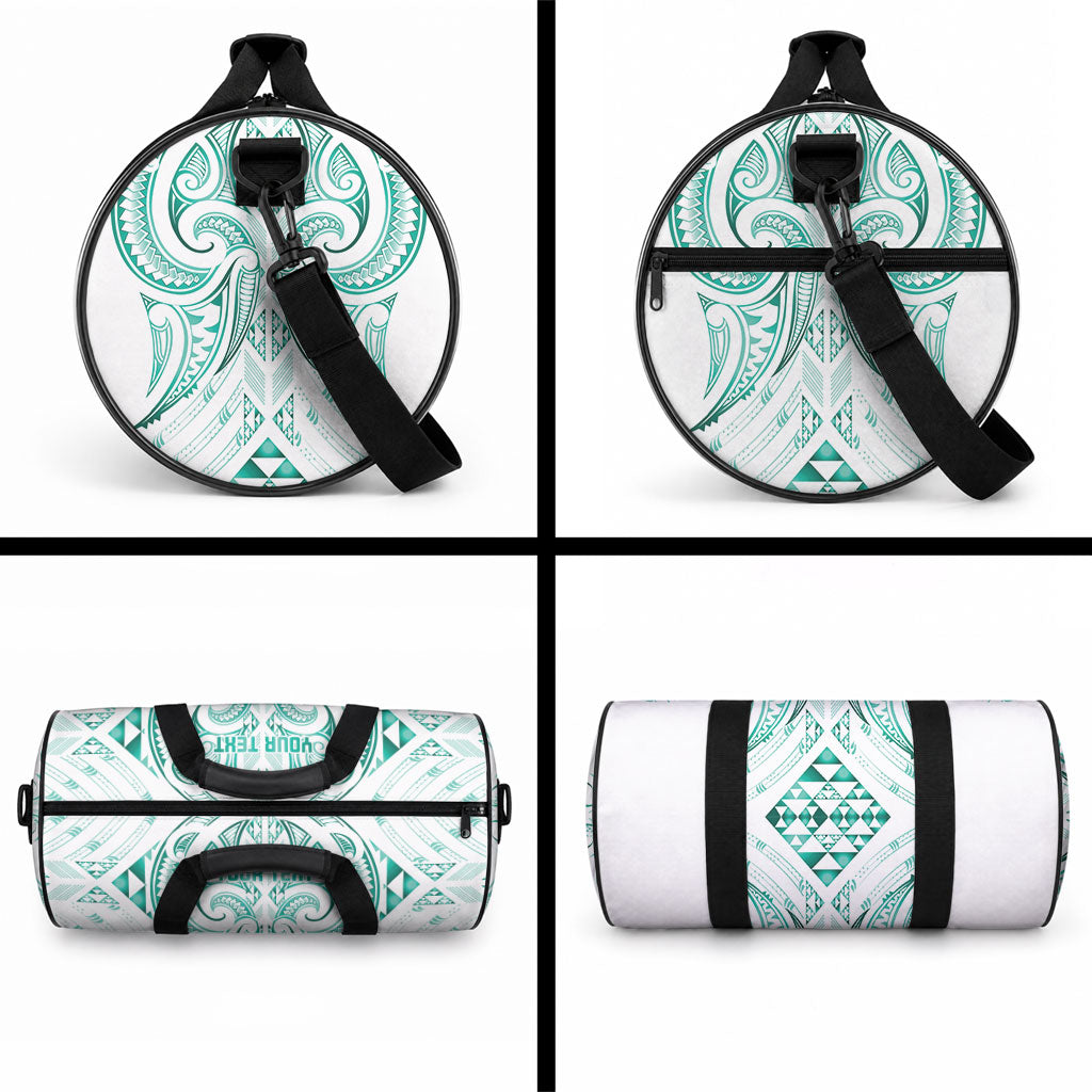 Maori Rugby Custom Ngaru Mangopare Duffle Bag Karikiorangi Taniwha Motif