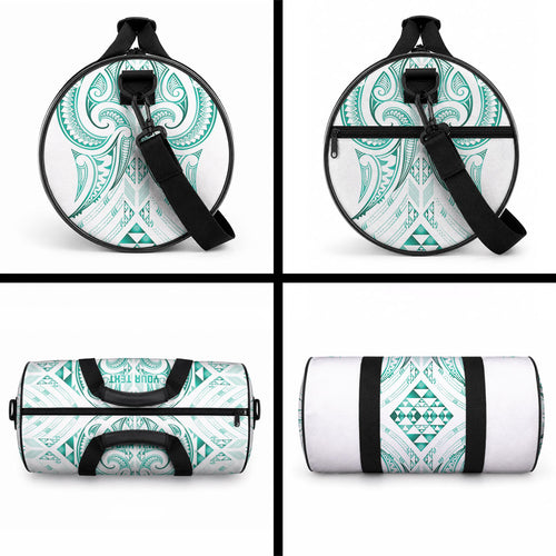 Maori Rugby Custom Ngaru Mangopare Duffle Bag Karikiorangi Taniwha Motif