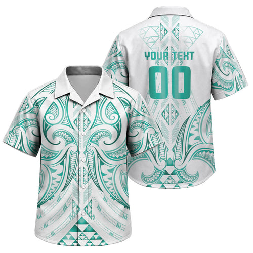 Maori Rugby Custom Ngaru Mangopare Family Matching Off The Shoulder Long Sleeve Dress and Hawaiian Shirt Karikiorangi Taniwha Motif