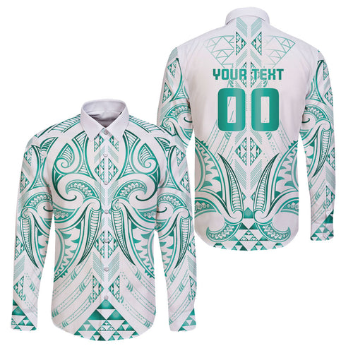 Maori Rugby Custom Ngaru Mangopare Family Matching Off Shoulder Maxi Dress and Hawaiian Shirt Karikiorangi Taniwha Motif