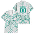Maori Rugby Custom Ngaru Mangopare Family Matching Puletasi and Hawaiian Shirt Karikiorangi Taniwha Motif