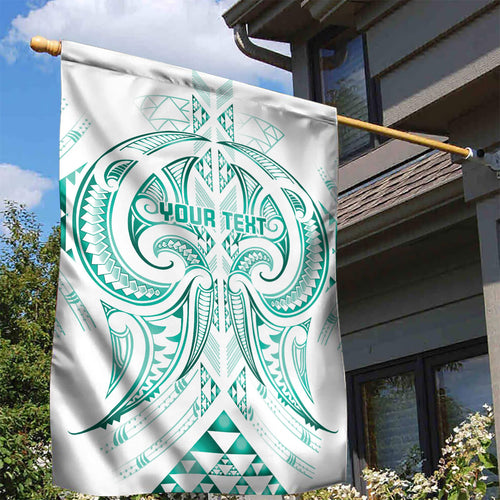 Maori Rugby Custom Ngaru Mangopare Garden Flag Karikiorangi Taniwha Motif