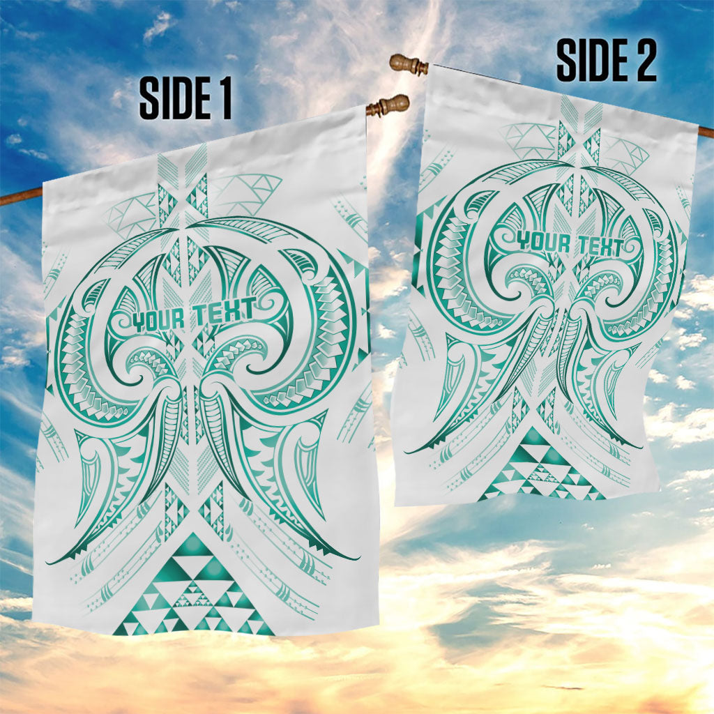 Maori Rugby Custom Ngaru Mangopare Garden Flag Karikiorangi Taniwha Motif