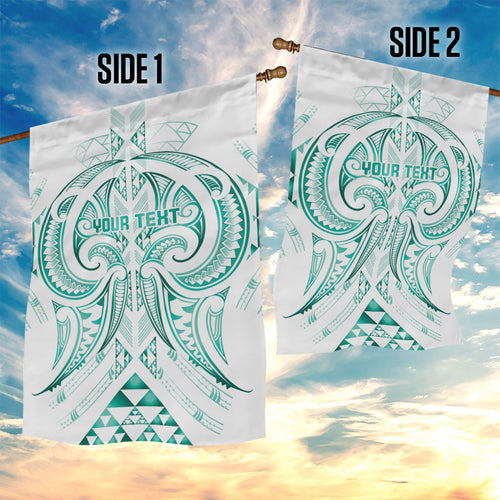 Maori Rugby Custom Ngaru Mangopare Garden Flag Karikiorangi Taniwha Motif