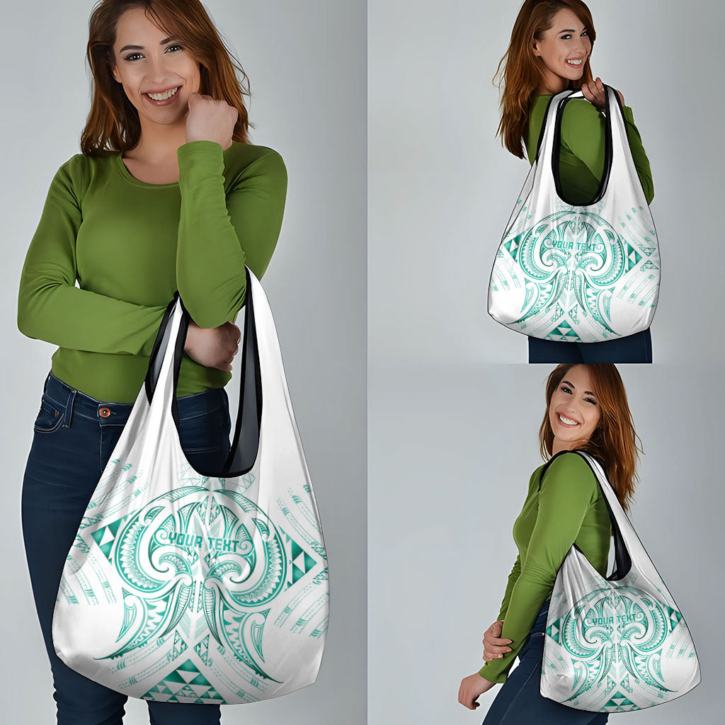 Maori Rugby Custom Ngaru Mangopare Grocery Bag Karikiorangi Taniwha Motif