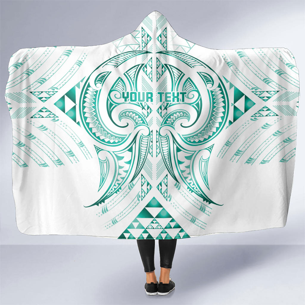 Maori Rugby Custom Ngaru Mangopare Hooded Blanket Karikiorangi Taniwha Motif