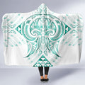 Maori Rugby Custom Ngaru Mangopare Hooded Blanket Karikiorangi Taniwha Motif