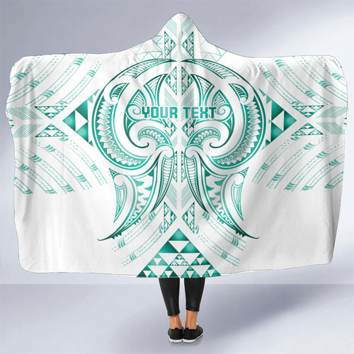 Maori Rugby Custom Ngaru Mangopare Hooded Blanket Karikiorangi Taniwha Motif