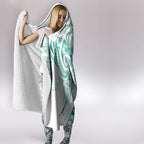 Maori Rugby Custom Ngaru Mangopare Hooded Blanket Karikiorangi Taniwha Motif