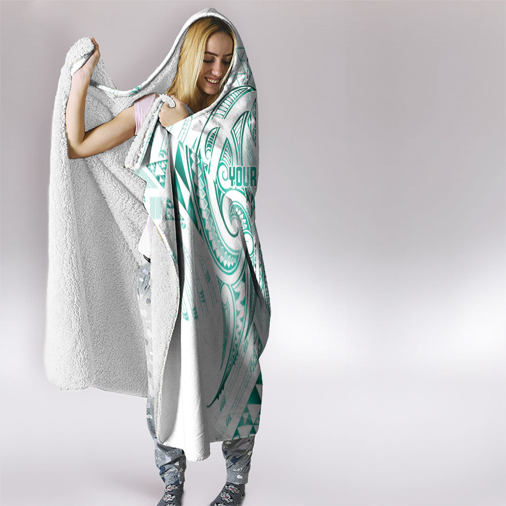 Maori Rugby Custom Ngaru Mangopare Hooded Blanket Karikiorangi Taniwha Motif
