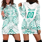 Maori Rugby Custom Ngaru Mangopare Hoodie Dress Karikiorangi Taniwha Motif