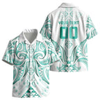 Maori Rugby Custom Ngaru Mangopare Kid Hawaiian Shirt Karikiorangi Taniwha Motif