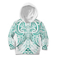 Maori Rugby Custom Ngaru Mangopare Kid Hoodie Karikiorangi Taniwha Motif