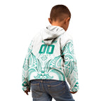 Maori Rugby Custom Ngaru Mangopare Kid Hoodie Karikiorangi Taniwha Motif
