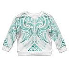 Maori Rugby Custom Ngaru Mangopare Kid Ugly Christmas Sweater Karikiorangi Taniwha Motif