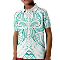 Maori Rugby Custom Ngaru Mangopare Kid Polo Shirt Karikiorangi Taniwha Motif