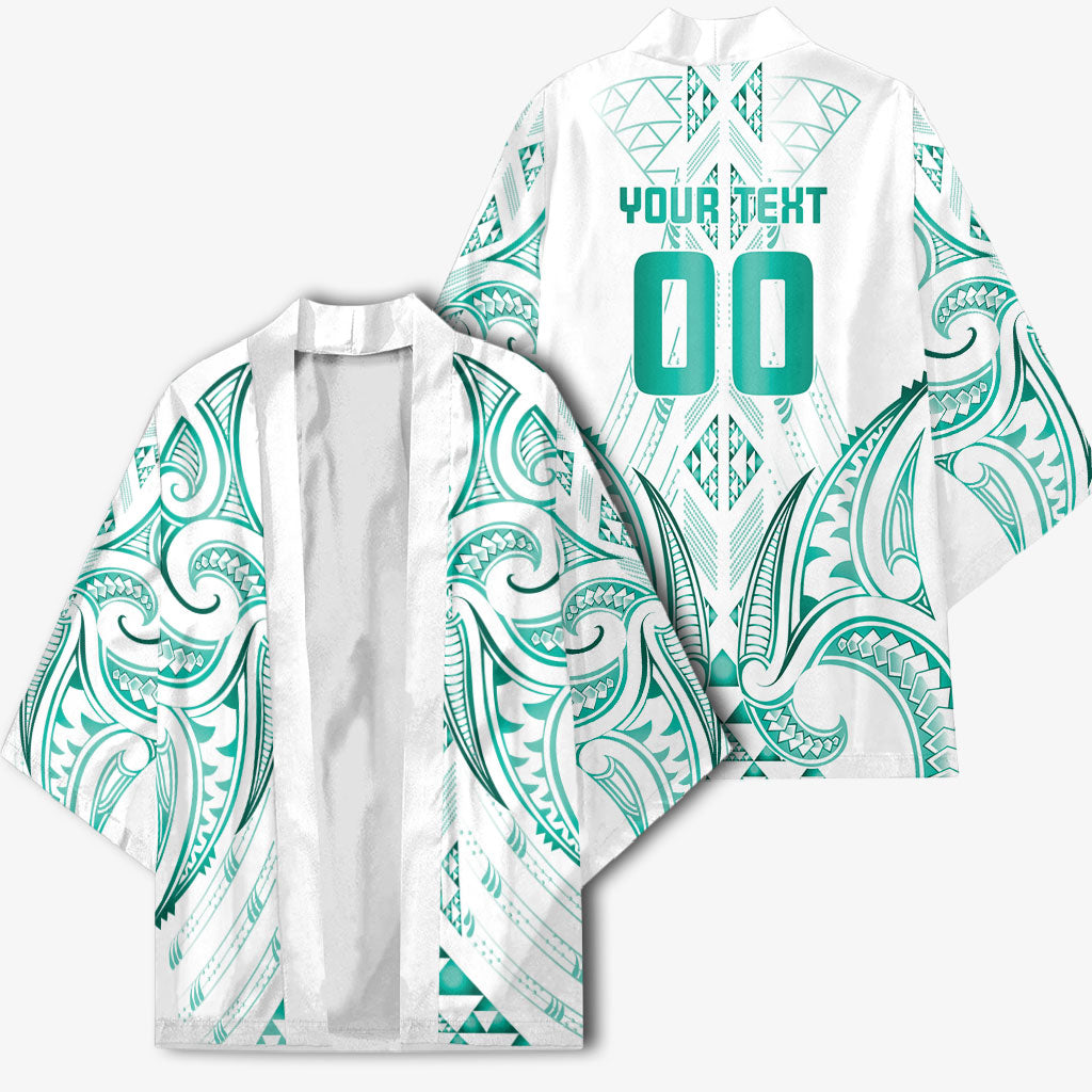 Maori Rugby Custom Ngaru Mangopare Kimono Karikiorangi Taniwha Motif